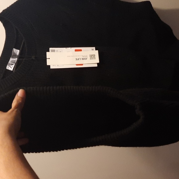 Zara black crop sweater - Picture 3 of 5